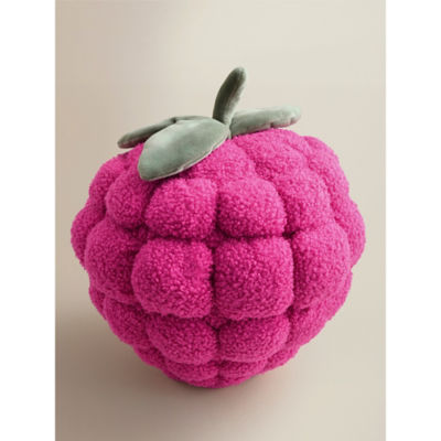 Stacey Solomon purple raspberry-shaped cushion 30cm (British brand)