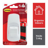 Command Jumbo Utility Hook with adhesive strips - British product