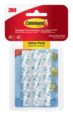 Command décor clips value pack 40 pack, imported from the UK