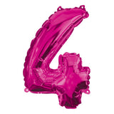 George pink number 4 helium balloon 95cm, UK version