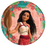Disney Moana II paper plates 8pk 23cm - British product