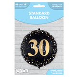 30th milestone foil balloon 46cm - British product