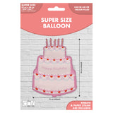 Supersized Birthday Cake Foil Balloon