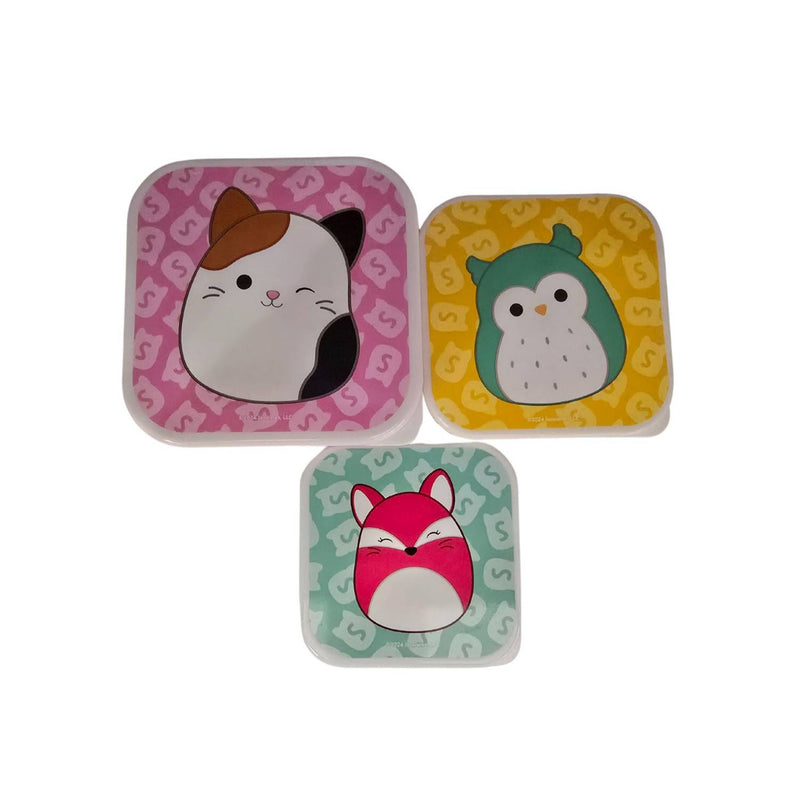 Squishmallows snack pots set BPA-free containers (British brand)