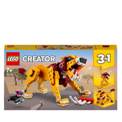 LEGO Wild Lion building set 31112, imported from the UK