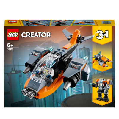 LEGO Cyber Drone building set 31111, imported from the UK