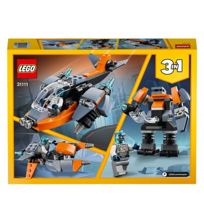 LEGO Cyber Drone building set 31111, imported from the UK