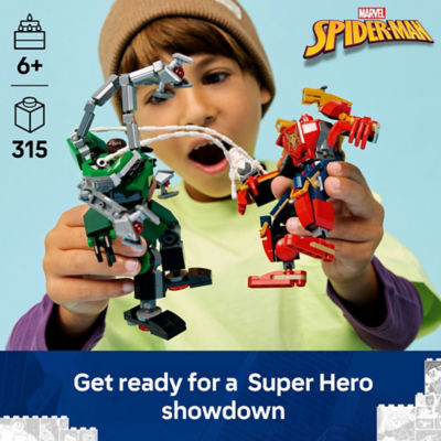 LEGO Marvel Mech Battle Spider-Man vs. Doc Ock set (British brand)