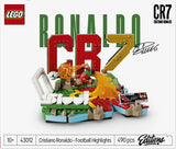 ASDA LEGO Editions Cristiano Ronaldo Football Highlights Toy 3D Display Model Kit with Collectible Minifigure- Buy online at McGrocer