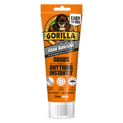 Gorilla Grab Adhesive White 200ml, UK version