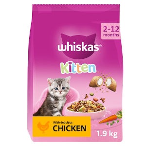 Whiskas kitten chicken dry cat food 1.9kg (British brand)