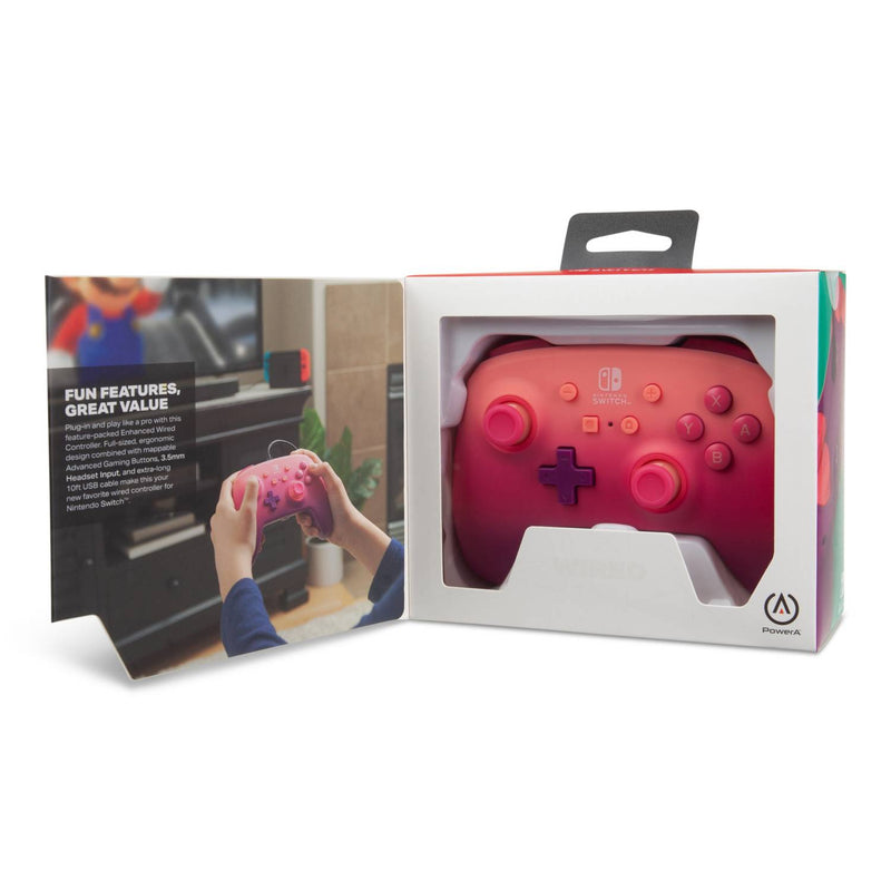 PowerA wired controller for Nintendo Switch Fuchsia Fantasy, UK version