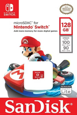 SanDisk Nintendo Switch MicroSD Card 128GB (British brand)