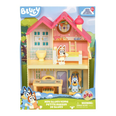 Bluey Mini Home toy playset with articulated figure - British product