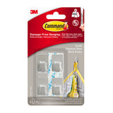 ASDA Command Small Stainless Steel Metal Hook Pack of 4 Adhesive Wall Hooks- Buy online at McGrocer