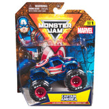 Hot Wheels Marvel Captain America monster truck 1:64 scale - British product