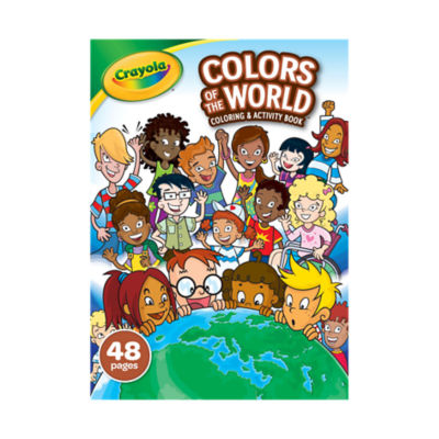 Crayola Colours of the World colouring book - British product