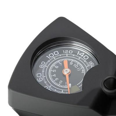 Tru-Tension bicycle pump compact dual-valve with pressure gauge - British product