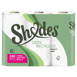 Shades by ASDA recycled toilet rolls 6-pack - British product