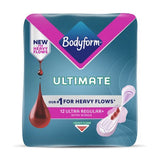 Bodyform Ultimate Regular sanitary towels wings 12 pack - British product