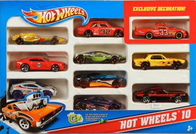 Hot Wheels toy cars 10 pack, UK version