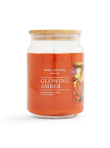 Wachs-Kerze „Lyrical Glowing Amber“ im großen Glas, 475 g