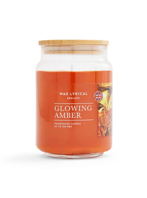 Wax Lyrical Glowing Amber Large Jar Candle 475g