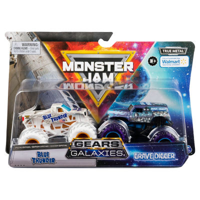 ASDA Monster Jam Zombie Monster Mutt vs Hunter Earth Shaker Die-Cast Monster Trucks- Buy online at McGrocer