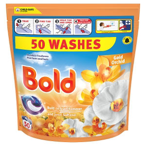 Bold PODS washing capsules 50 washes, UK version