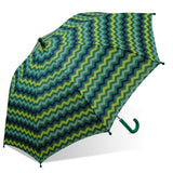 Weather Station Green Zig Zag Childrens Umbrella 91cm, imported from the UK