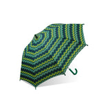 Weather Station Green Zig Zag Childrens Umbrella 91cm, imported from the UK