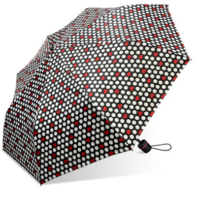 Weather Station Dotty Heart mini umbrella 42-inch - British product