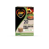 Zip natural firelighter cubes 20 pack (British brand)