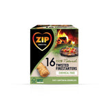 Zip twisted firelighters 16 pack, imported from the UK