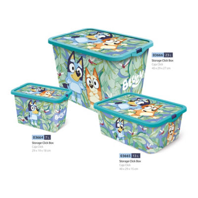 ASDA George Home Bluey Storage Boxes - Set of 3- Buy online at McGrocer