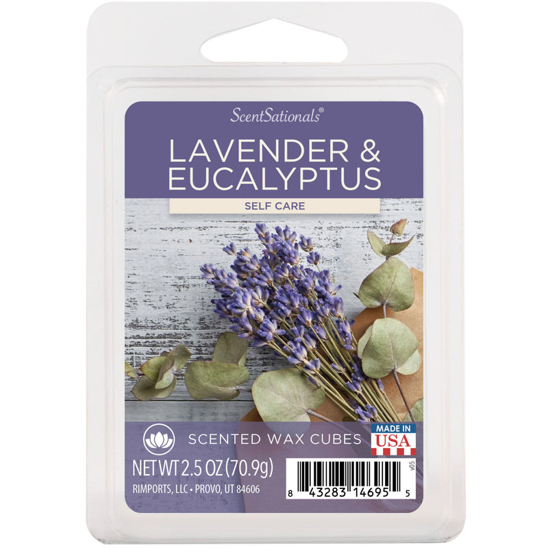 ScentSationals lavender eucalyptus wax cubes 70g (British brand)