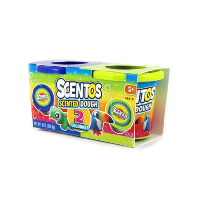 Scentos scented modelling dough assorted colours and fragrances 2 pack (British brand)