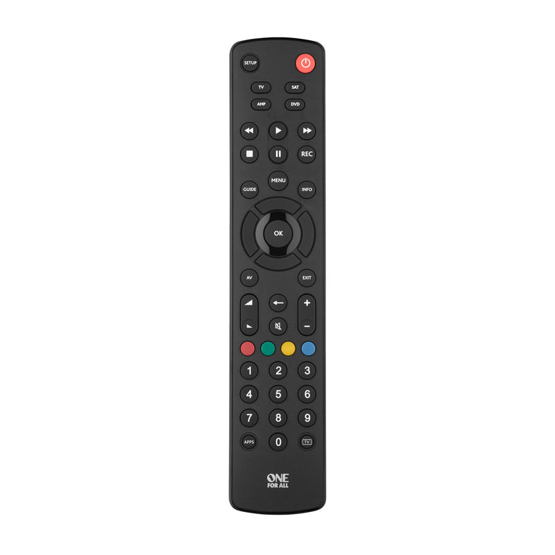 One For All Contour Universal 4in1 TV Remote Control, imported from the UK