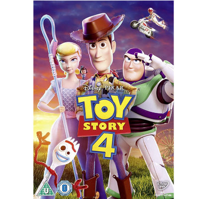 Disney Pixar Toy Story 4 DVD cover art - British product