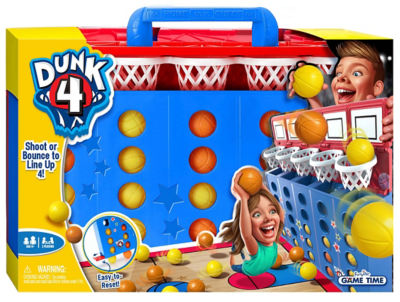 Dunk 4 Game basketball board game with nets and balls, imported from the UK