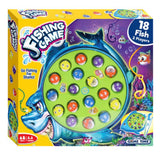 Shark Fishing Game board with sharks and rods, UK version