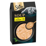ASDA Sheba Chicken Soup Adult Wet Cat Food Pouch 4 x 40g- Buy online at McGrocer
