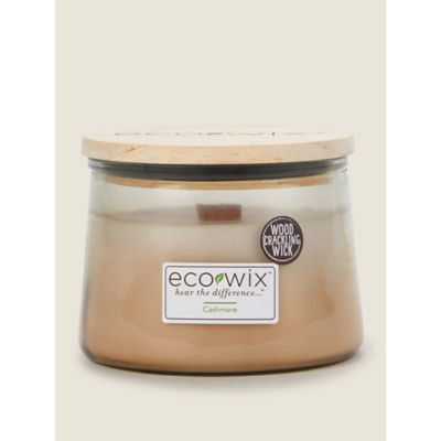 Eco Wix Ombre Natural Cashmere jar candle 425g - British product