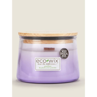 Eco Wix Ombre Bluebells and Lavender jar candle 425g - British product