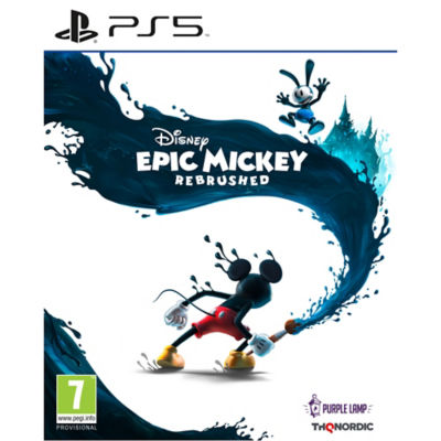Disney Epic Mickey Rebrushed PS5 game cover - British product