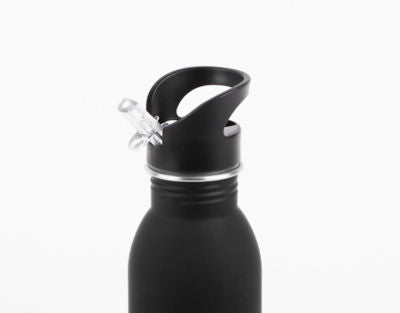 Décor Black Stainless Steel Water Bottle 500ml - British product