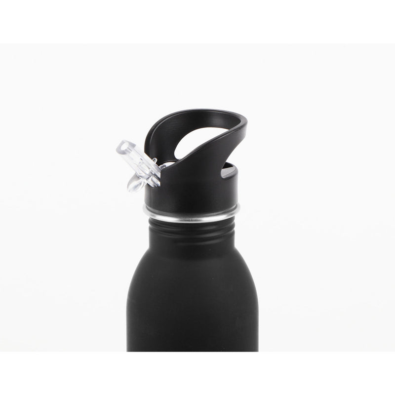 Décor Black Stainless Steel Water Bottle 500ml - British product