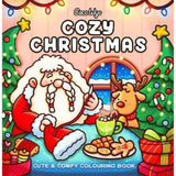 Coco Wyo Cozy Christmas colouring book 8x8 inches, imported from the UK