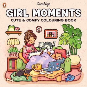 Coco Wyo Girl Moments colouring book 8x8 inches, imported from the UK