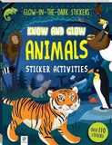 Hinkler Know and Glow animal sticker book, imported from the UK